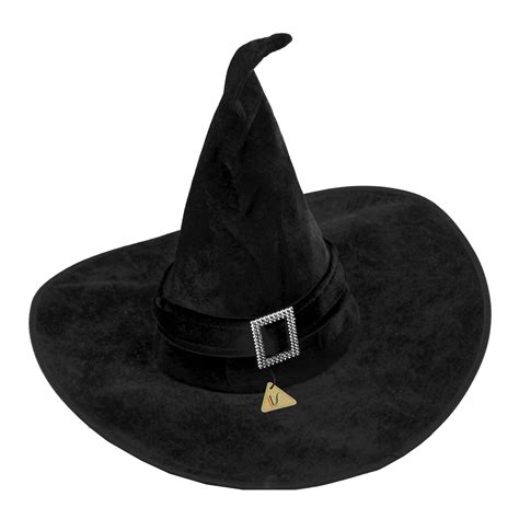 Dark black witch hat